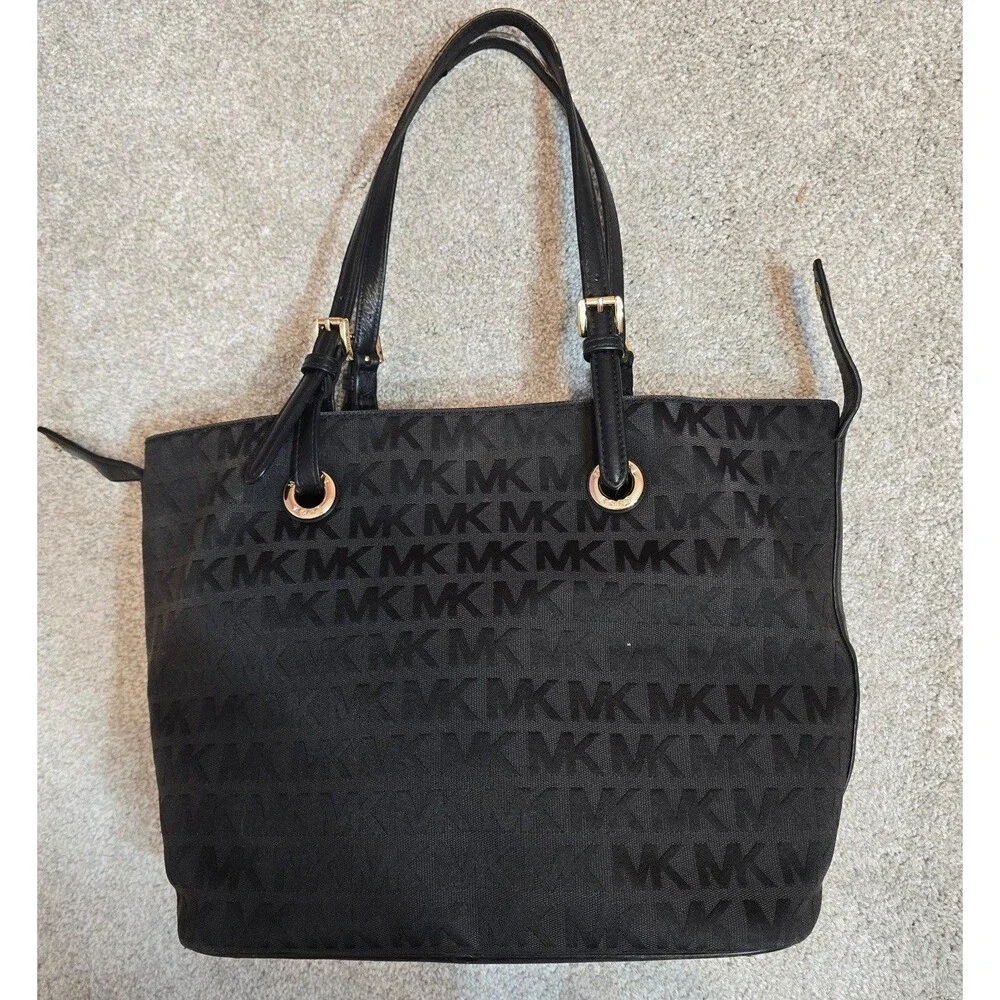 Michael Kors jet set canvas tote handbag